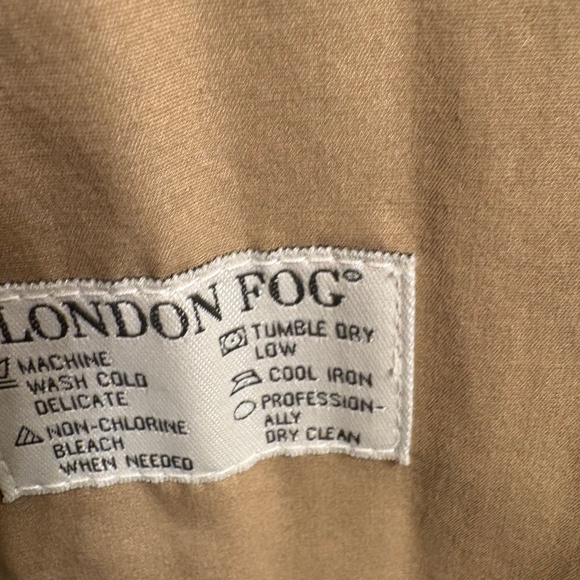 London Fog Raincoat Trench Winter Coat Tan Women's 6 - Picture 9 of 15